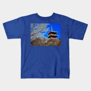 Kiyomizu temple, Kioto, Japan Kids T-Shirt